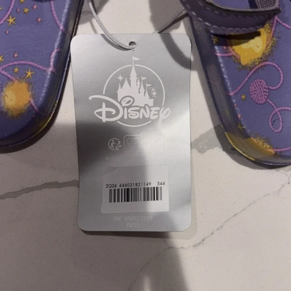 Disney Wish Star Girls Toddler Sandals 7/8 NWT